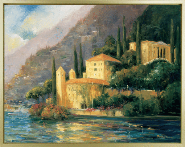9914 Scenic Italy Framed Canvas