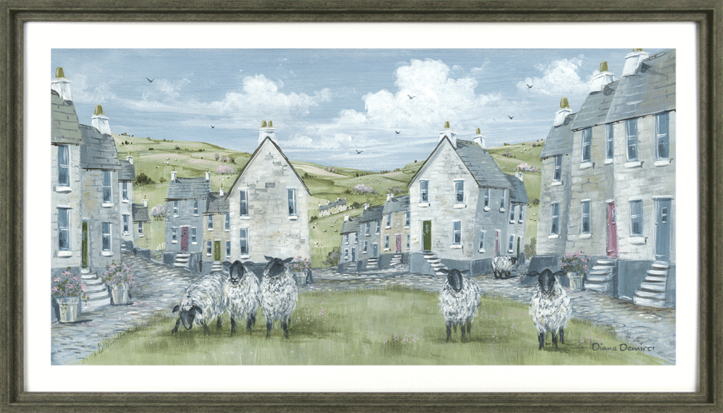 9938 Sheep on the Green by Diane Demirci