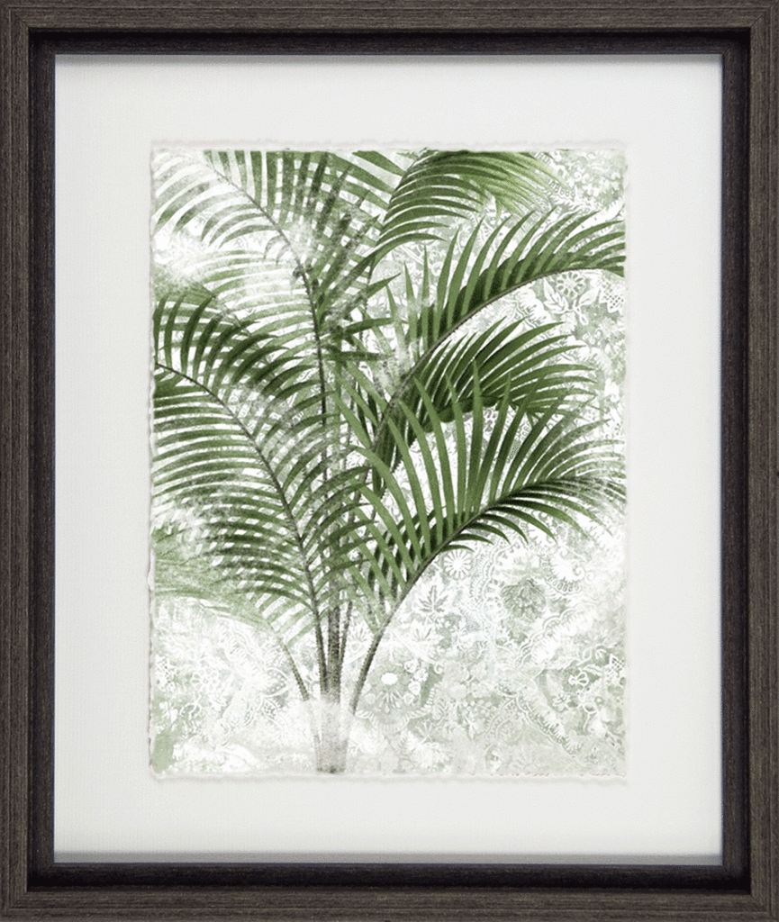 9950B Lace Palms II Framed Print