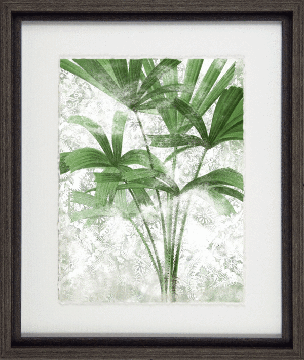 9950C Lace Palms III Framed Print