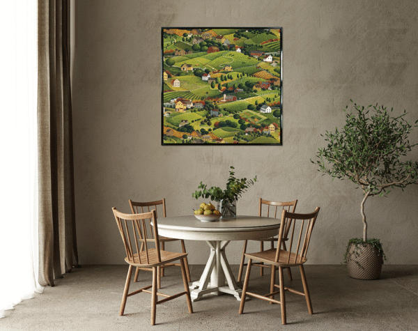 9976 Pleasant Valley Framed Canvas