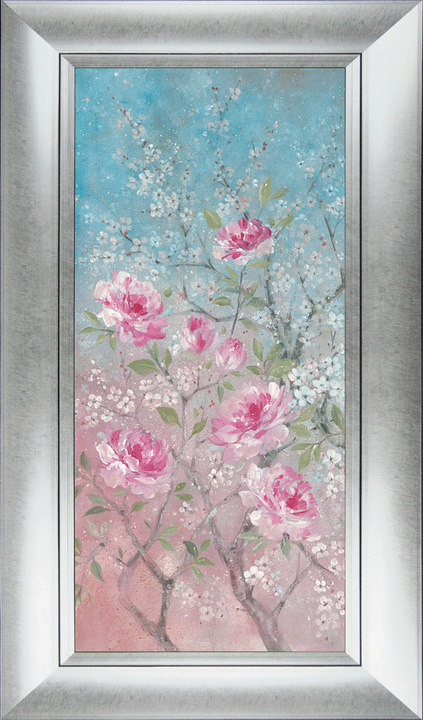 9994A Pink Floral & Blossom I Framed Art by Diane Demirci