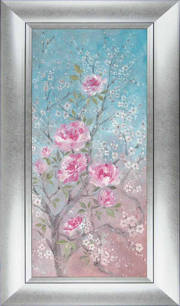 9994B Pink Floral & Blossom II Framed Art by Diane Demirci
