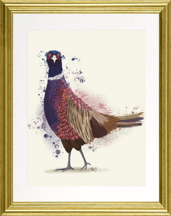 9988B Pheasant Splash II Framed Art